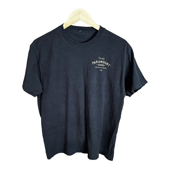FENDER Paramount Series black and gold t-shirt, size Medium - Picture 2 of 2